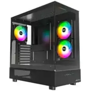 Montech Boitier Moyen Tour ATX XR avec panneaux vitrés (Noir)
