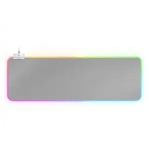 MARSGAMING Mars Gaming MMPRGB2 Tapis de souris gaming XXL RVB Blanc/Argent