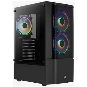 GEH AeroCool Midi Quantum v3 Black MicroATX/ATX/MiniITX, Quantum-G-BK-v3 pas cher