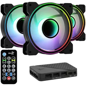 Comparateur de prix : Aerocool Mirage 12 ARGB Pro - Kit de ventilateur d'armoire de système - 120 mm