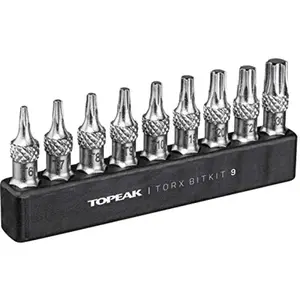 TOPEAK Torx BitKit 9 Tools Adulte Unisexe, Multicolor, Taille Unique