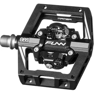 Comparateur de prix : Funn Pédales MAMBA S en Aluminium Noir/Argent avec Système SPD, Axe CR-Mo, 465g/pair