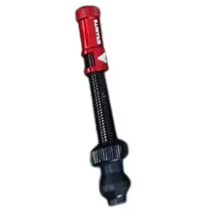 Comparateur de prix : Paire de valves tubeless granite design juicy nipple 80 mm avec bouchons demonte obus rouge