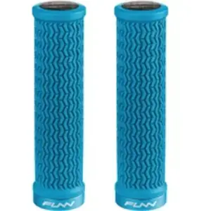 Paire de grips funn holeshot 130mm turquoise pas cher