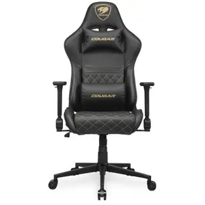 Comparateur de prix : Cougar CGR-AO2-GLB COUGAR Chaise de jeu Armor One V2 Or, Noir