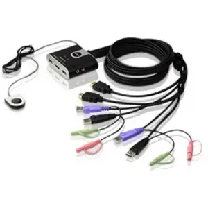 Switch KVM à 2 ports ATEN CS692, HDMI, USB, aud pas cher