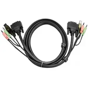 Comparateur de prix : Câble vidéo/USB/audio - ATEN - 7D03UI - DVI (Single Link) - 3m - Noir