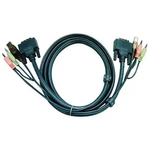 Comparateur de prix : 2L-7D02U - Cordon kvm dvi-d usb Single Link 1.8 m - Aten
