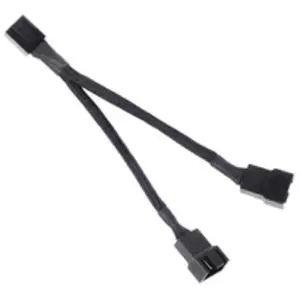 Comparateur de prix : SilverStone SST-CPF01 - 10cm câble répartiteur pour deux ventilateurs PWM, manchonné noir