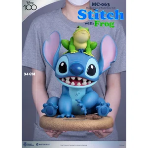 DISNEY 100TH STATUETTE MASTER CRAFT STITCH WITH FROG 34 CM BEAST KINGD