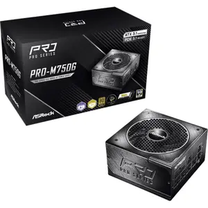 ASRock Pro Series PRO-750G 750W ATX 80+ Gold black pas cher
