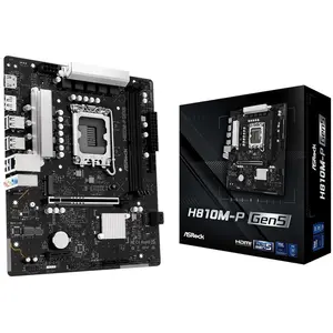 Asrock H810m-p Gen5 Intel H810 Lga 1851 (socket V1) Micro Atx pas cher