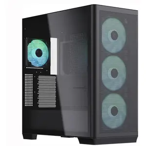 Comparateur de prix : AeroCool APNX C1 Midi-Tower ATX-Gehäuse, Tempered Glass - schwarz