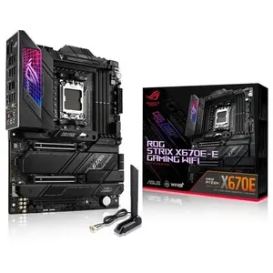 Comparateur de prix : ASUS ROG STRIX X670E-E GAMING WIFI AMD X670 Emplacement AM5 ATX