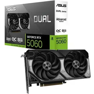 ASUS DUAL-RTX5060-O8G-A (8 Go, GDDR7), Carte graphique, Blanc, Noir pas cher