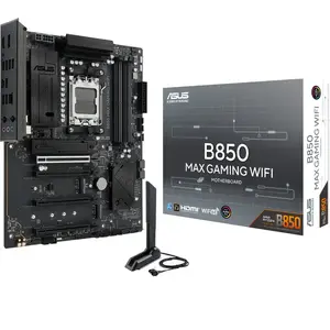 Carte mère ASUS B850 MAX GAMING WIFI pour AMD AM5, DDR5, ATX - Neuf pas cher