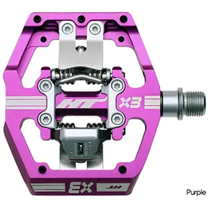HT Components X3 Pédales de pédalier sans clip Violet Taille unique pas cher