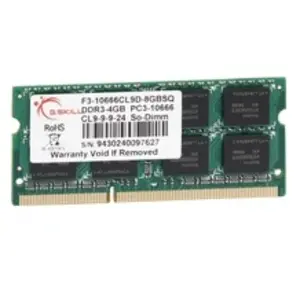GSKILL - Mémoire PC RAM - 4Go - 1333MHz - DDR3 SO-DIMM - CAS 9 (F3-10666CL9S-4GBSQ)Vendu paramazon
