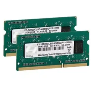 Comparateur de prix : G.Skill 4GB DDR3-1600 SQ module de mémoire 4 Go 2 x 2 Go 1600 MHz
