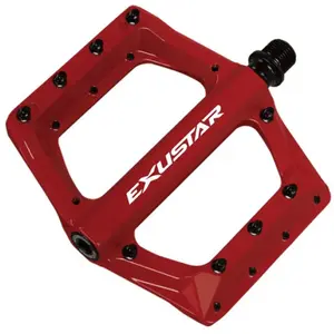 Comparateur de prix : Pédale VTT Exustar E-PB571 en Aluminium Rouge Plat 117x116mm