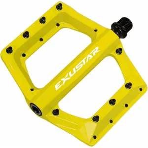 Comparateur de prix : Pédale VTT Exustar E-PB571 en Aluminium Jaune Flat 117x116mm