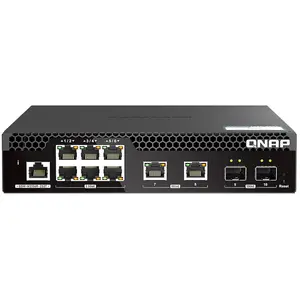Comparateur de prix : Switch Ethernet Qnap QSW-M2106R-2S2T 2 ports - 10 GbE, Manageable, L2