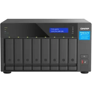NAS Thunderbolt QNAP Tour TVS-H874T-I9-64G - Boitier nu - 8 baies 3.5" - pas cher