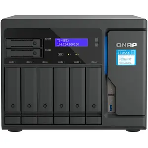 Comparateur de prix : Qnap TS-855X-8G | 8 baies, Intel Atom 8-Core, PCIe Gen3, 10 Gigabit NAS