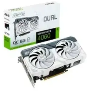 Comparateur de prix : ASUS Dual -RTX4060-O8G-WHITE NVIDIA GeForce RTX 4060 8 Go GDDR6