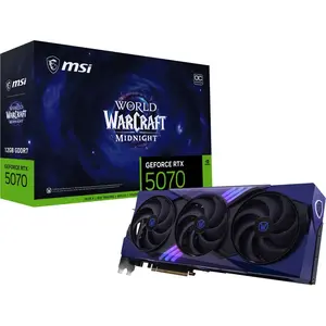 Comparateur de prix : MSI GeForce RTX 5070 12G World of Warcraft MIDNIGHT VOID EDITION OC