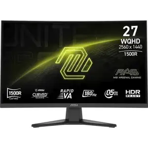Écran PC MSI MAG 275CQF E18 27" WQHD 180Hz Rapid VA Courbe FreeSync HD... pas cher