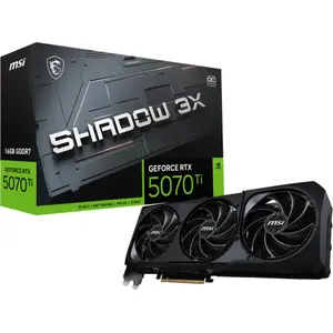 Comparateur de prix : Carte graphique MSI GeForce RTX 5070 Ti SHADOW 3X OC 16 Go GDDR7 Refle...