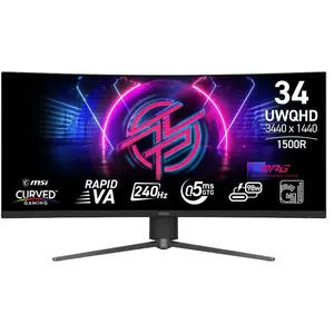 Comparateur de prix : MSI MPG 346CQRF X24 34" UltraWide Quad HD 0,5 ms Noir 9S6-3DD94M-001