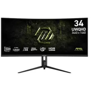 Monitor MSI MAG 342CQRF E20 34 UltraWide Quad HD 200Hz VA Curvo 0 5ms