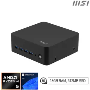 Comparateur de prix : Mini Pc Cubi Z Ai 8m Métal/plastique Noir 50.1x136x132 Mm Msi