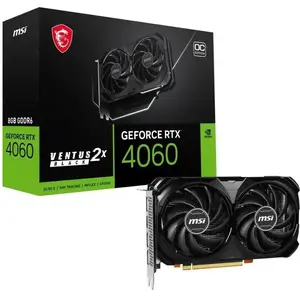Comparateur de prix : MSI Carte Graphique GEFORCE RTX 4060 VENTUS 2X BLACK 8G OC NVIDIA TU