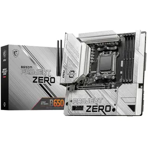MSI B650M PROJECT ZERO carte mère AMD B650 Emplacement AM5 micro ATX pas cher