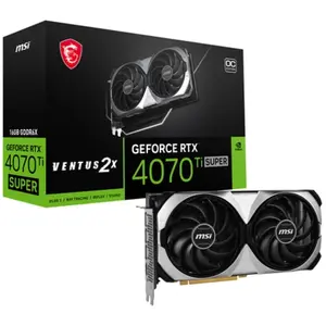 MSI VENTUS GeForce RTX 4070 Ti SUPER 16G 2X OC NVIDIA 16 Go GDDR6X pas cher