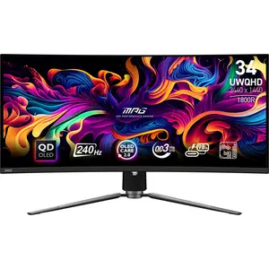 Comparateur de prix : Ecran PC gaming MSI MPG 341CQPX QD-OLED 34" Incurvé 240 Hz UWQHD