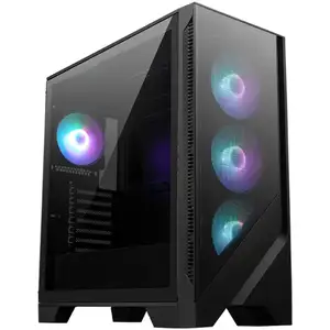 MSI MSI MAG FORGE 321R AIRFLOW unité centrale Midi Tower Noir et Transparent