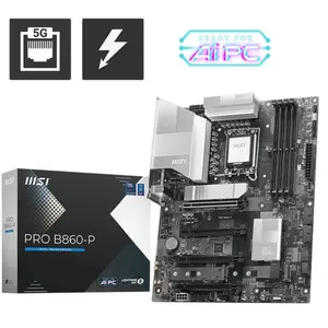 Comparateur de prix : MSI PRO B860-P carte mère Intel B860 LGA 1851 (Socket V1) ATX