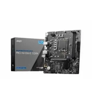 Comparateur de prix : MSI PRO H610M-E DDR4 carte mère Intel H610 LGA 1700 micro ATX
