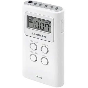 Comparateur de prix : Radio portable SANGEAN DT-120 - Tuner digital AM/FM PLL - 15 présélections - Blanc