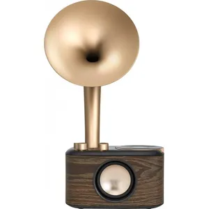 Comparateur de prix : Sangean WR-45X Gold Radio de table FM AUX, Bluetooth rechargeable noir, or
