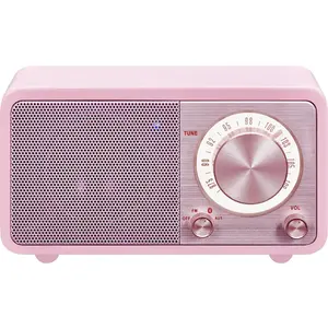 Comparateur de prix : Sangean WR-7 Genuine Mini Radio de table FM Bluetooth rechargeable rose