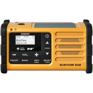 Sangean - MMR-88 dab Digital Handheld Radio Black, Yellow pas cher