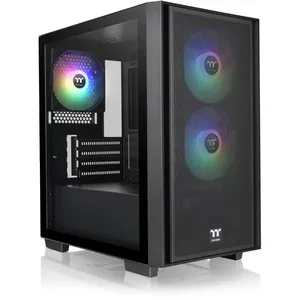 Thermaltake Versa H16 TG ARGB | Micro Tower |Black pas cher