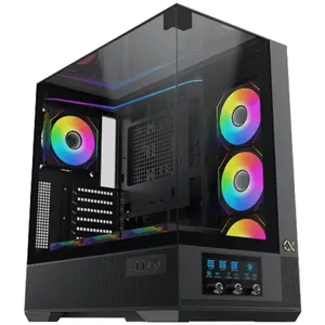 Boitier PC Moyen Tour Xigmatek Vision (Noir) avec Affichage LCDVendu paramazon