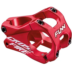 Attache de guidon VTT Crossfire 31,8x35mm en Aluminium Rouge 0° 130g - FUNN pas cher