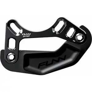 Comparateur de prix : Guide-chaîne latérale Zippa Bash Noir en Aluminium 7075 CNC 26/32 Dents - FUNN